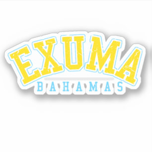 Bahamas Sticker Exuma Vacation Bahamian Cruise