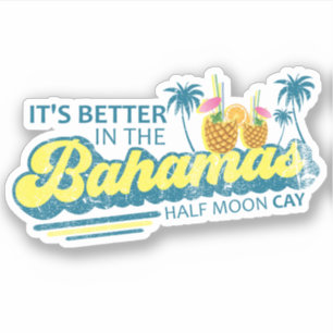 Bahamas Sticker Half Moon Cay Vacation Cruise