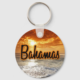 Bahamas sunset key ring