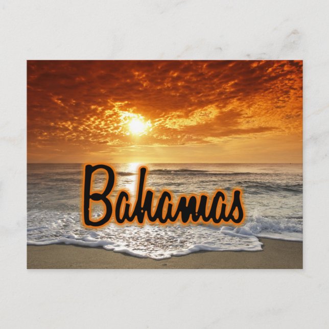 Bahamas sunset postcard (Front)