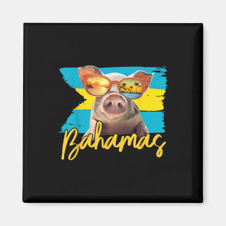 Bahamas Swimming Pig Caribbean Beach Trips Summer  Magnet
