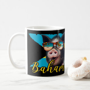 Bahamas Swimming Pigs - Exuma Pig Beach Adventure Coffee Mug