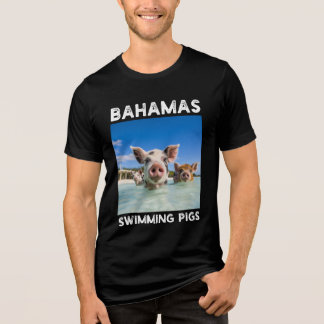 Bahamas Swimming Pigs Exuma Tri-Blend Shirt