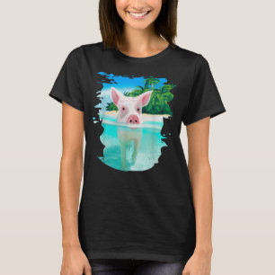 Bahamas Swimming Pigs Pig Swim Beach Holidays T-Shirt