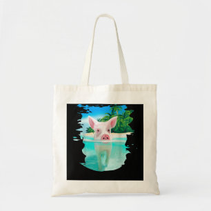 Bahamas Swimming Pigs Pig Swim Beach Holidays Tote Bag