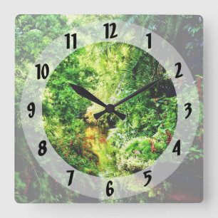 Bahamas - Tropical Paradise Square Wall Clock