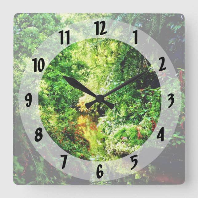 Bahamas - Tropical Paradise Square Wall Clock (Front)