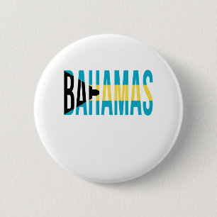 Bahamas Vacation Island Flag 6 Cm Round Badge