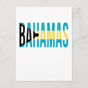 Bahamas Vacation Island Flag Postcard