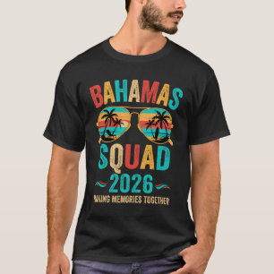 Bahamas Vacation Squad 2026 Family Matching Vintag T-Shirt
