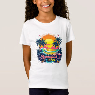Bahamas Vibes Retro Sunset T-Shirt