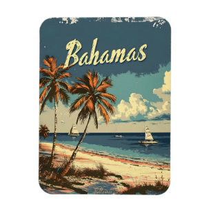 Bahamas Vintage Magnet