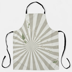 Bahamas vintage map. Grunge poster with map of the Apron