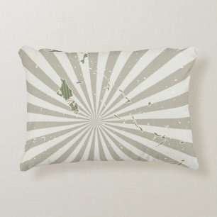Bahamas vintage map. Grunge poster with map of the Decorative Cushion