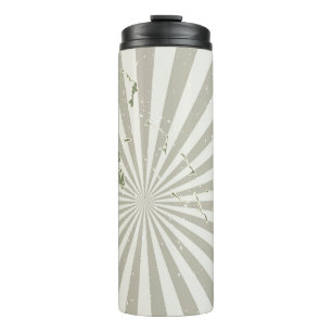 Bahamas vintage map. Grunge poster with map of the Thermal Tumbler