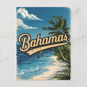Bahamas Vintage Travel Postcard