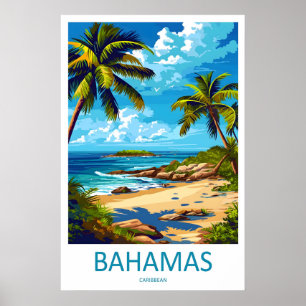 Bahamas Vintage Travel Poster Ski National Park