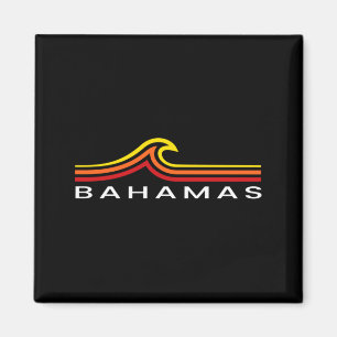 Bahamas Waves Vintage Mens Womens Girls Boys Magnet