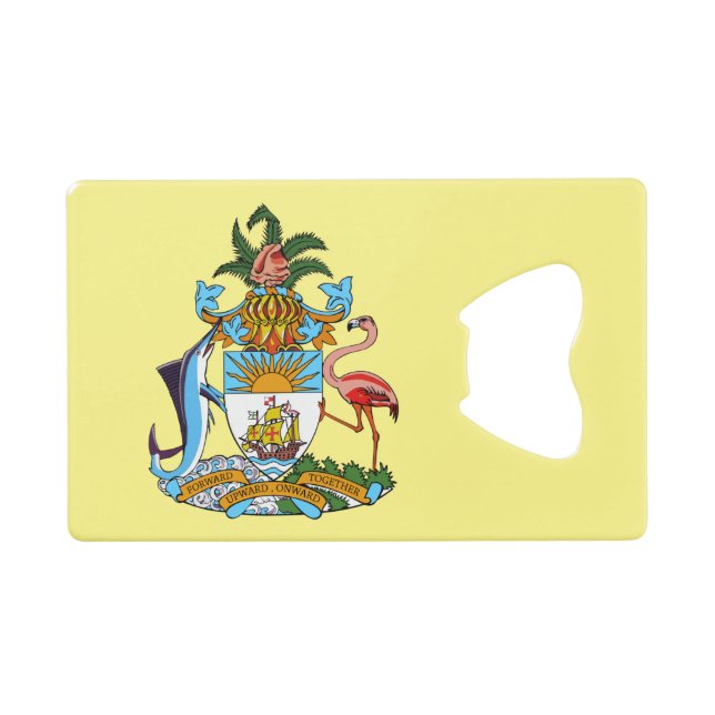 Bahamas with Coat of Arms (Caribbean Paradise) (Front (Horizontal))