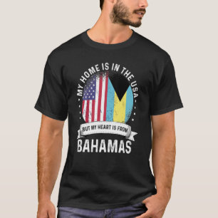 Bahamian American Patriot Grown Proud Home USA Fla T-Shirt
