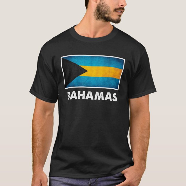 Bahamian Bahamas Flag T-Shirt (Front)