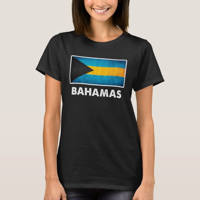 Bahamian Bahamas Flag T-Shirt (Front)