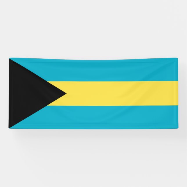 Bahamian Flag Banner (Horizontal)