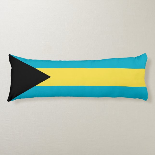 Bahamian Flag Body Cushion (Front)