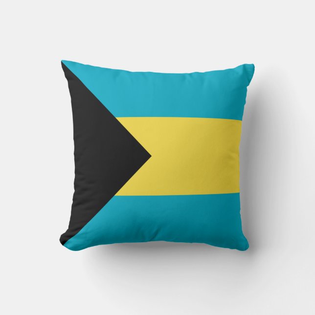 Bahamian Flag Cushion (Front)