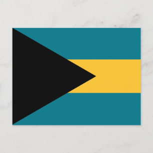 Bahamian Flag, Flag of The Bahamas Postcard