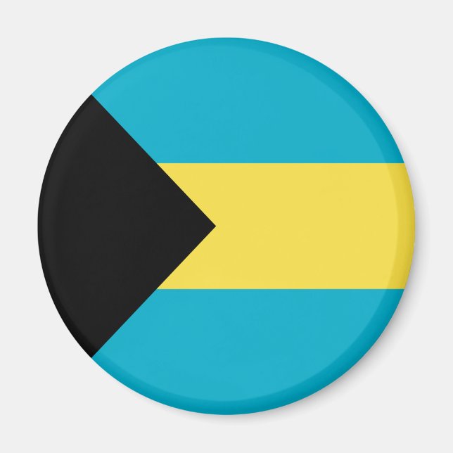 Bahamian Flag Magnet (Front)