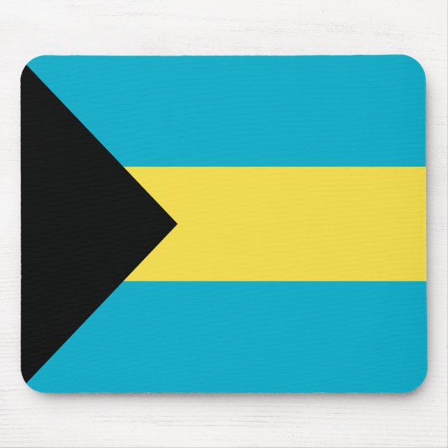 Bahamian Flag Mouse Mat (Front)