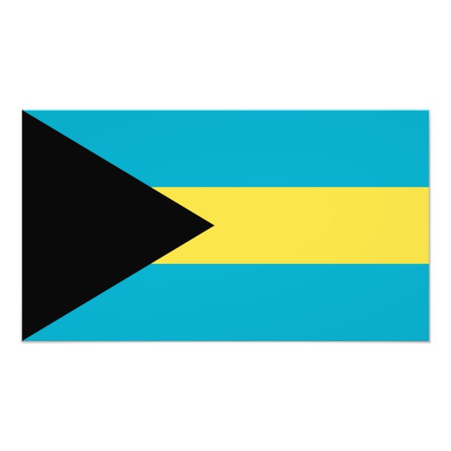 Bahamian Flag Photo Print (Front)