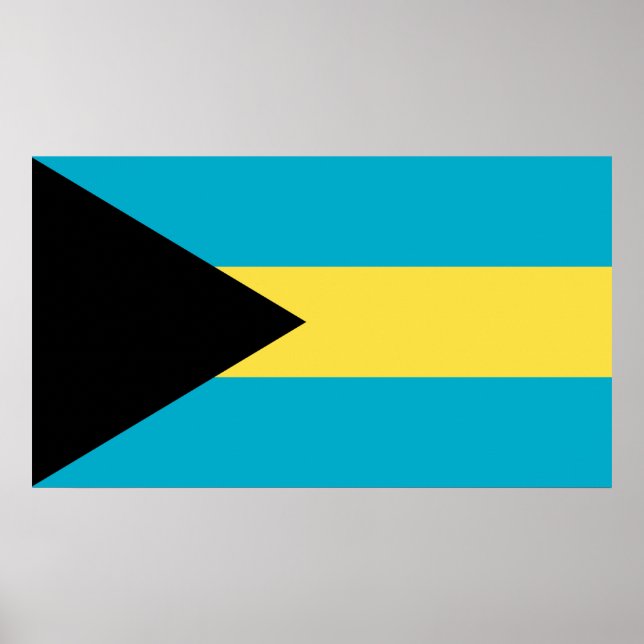 Bahamian Flag Poster (Front)