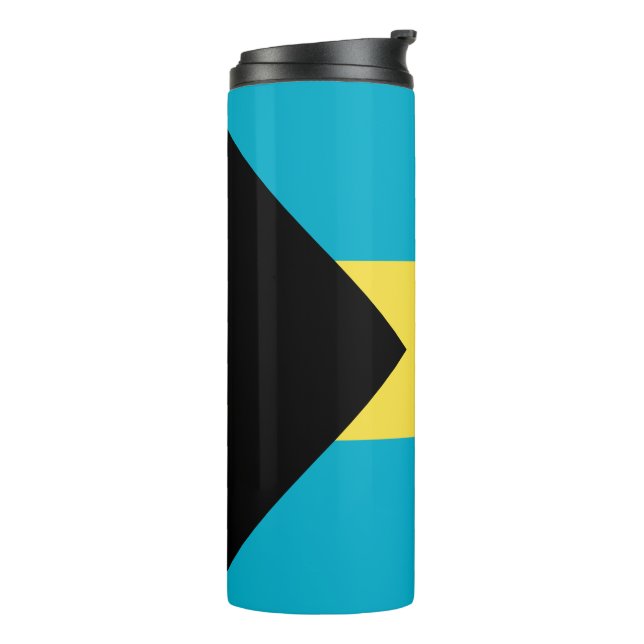 Bahamian Flag Thermal Tumbler (Rotated Left)