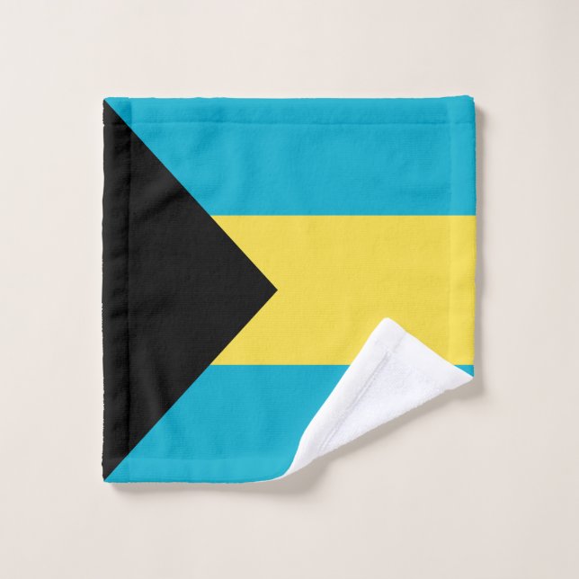 Bahamian Flag Wash Cloth (Wash Cloth)