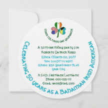 Bahamian Irish American Flag Shamrock Birthday