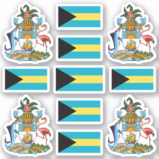 Bahamian state symbols / coat of arms and flag (Front)