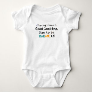 bahamian strong baby bodysuit