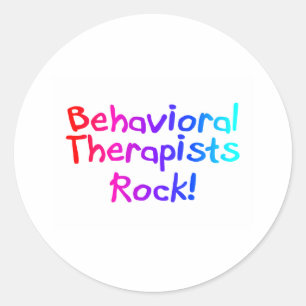 Bahaviorial Therapists Rock Classic Round Sticker