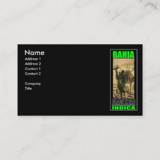 BAHIA BLACK HEAD BUSINESS CARD