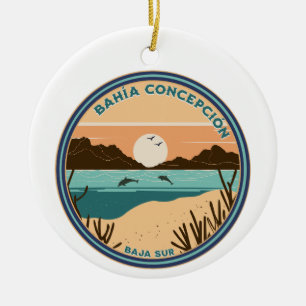 Bahía Concepción Baja California Sur Mexico Ceramic Tree Decoration
