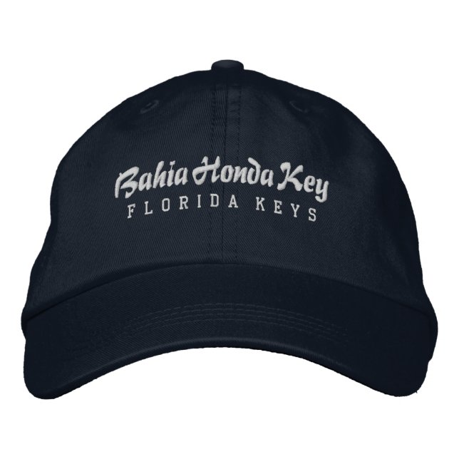Bahia Honda Key Florida Embroidered Baseball Hat (Front)