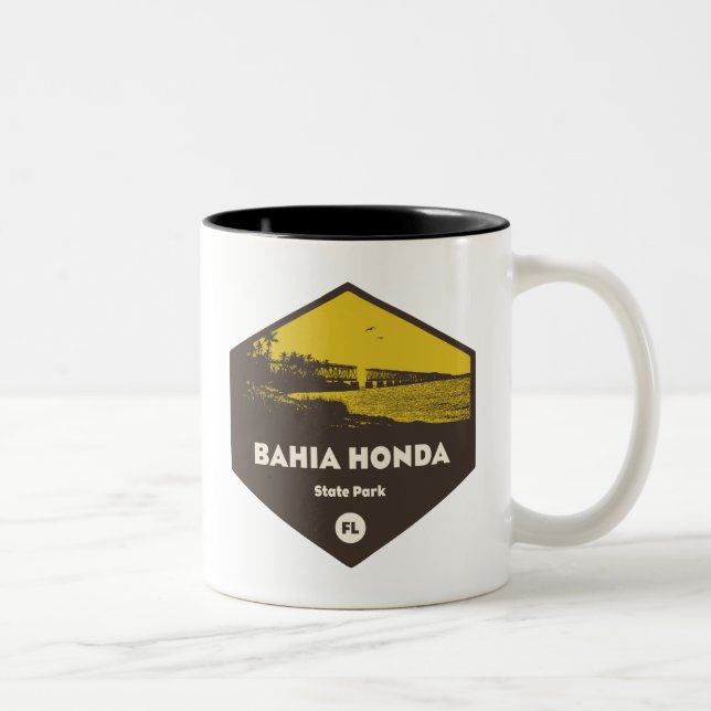 Bahia Honda State Park Florida Two-Tone Coffee Mug (Right)