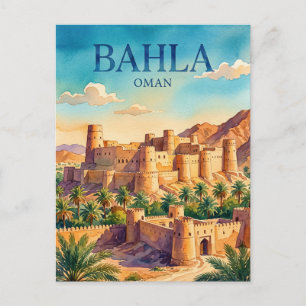 Bahla Fort Oman Postcard
