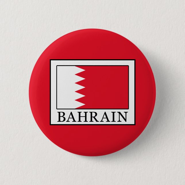 Bahrain 6 Cm Round Badge (Front)