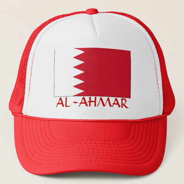 Bahrain "AL-AHMAR" Trucker Hat (Front)