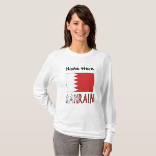 Bahrain and Bahraini Flag Personalised  T-Shirt