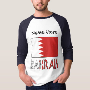 Bahrain and Bahraini Flag Personalised  T-Shirt