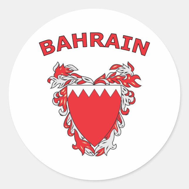 Bahrain Classic Round Sticker (Front)